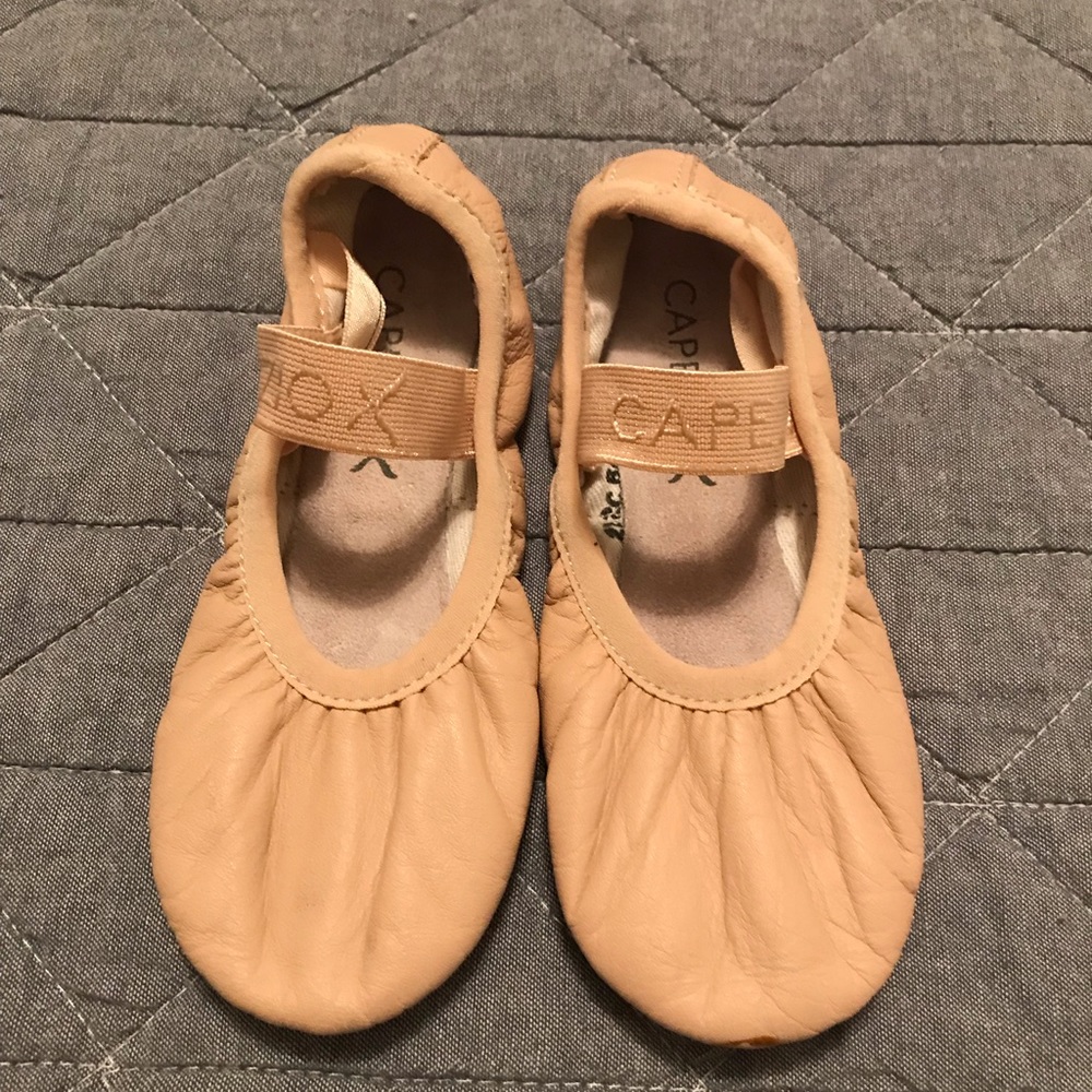 Capezio pink soft leather ballet shoes